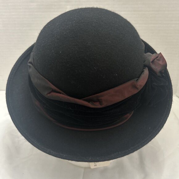 Vintage Saks 5th Avenue  Bowler Hat  Made in Italy 100% Wool main image 9